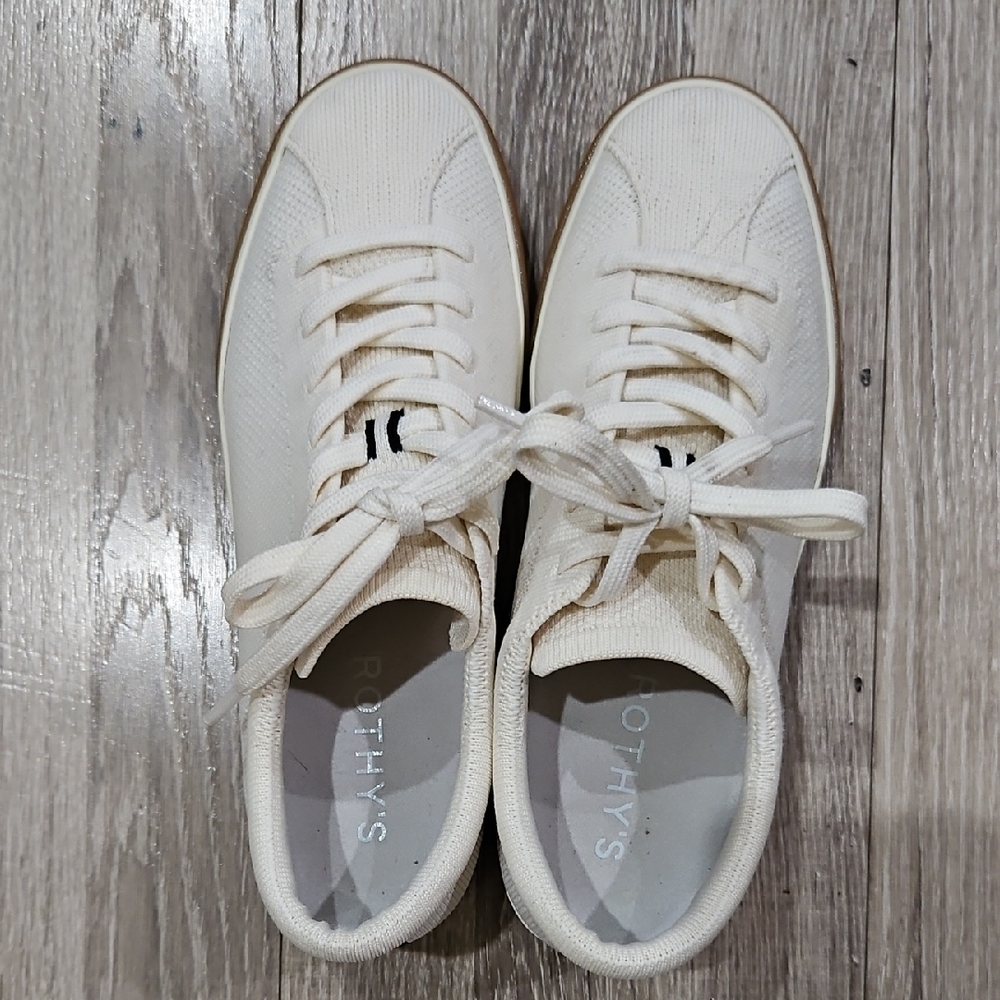 Rothy's Lace-Up Sneakers Blonde